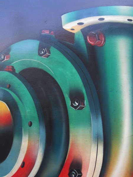 industrieel vintage schilderij van pomp, industrial painting machinery-00004